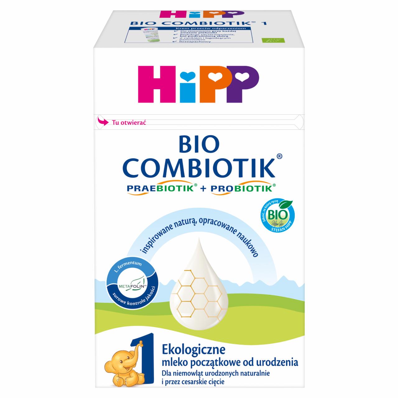 Zdjęcia - HiPP 1 BIO Combiotik Ekologiczne mleko początkowe dla niemowląt od urodzenia 550 g