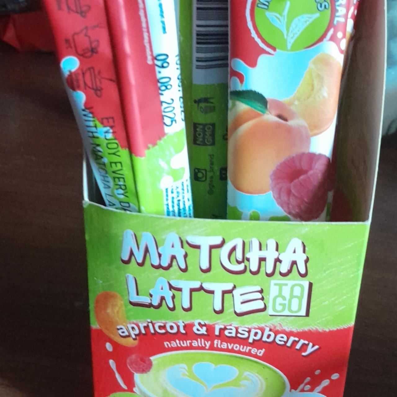 Zdjęcia - Matcha latte apricot & raspberry G'tea!