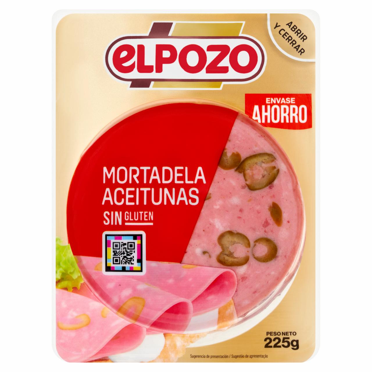 Zdjęcia - Elpozo Mortadela z oliwkami plastry 225 g