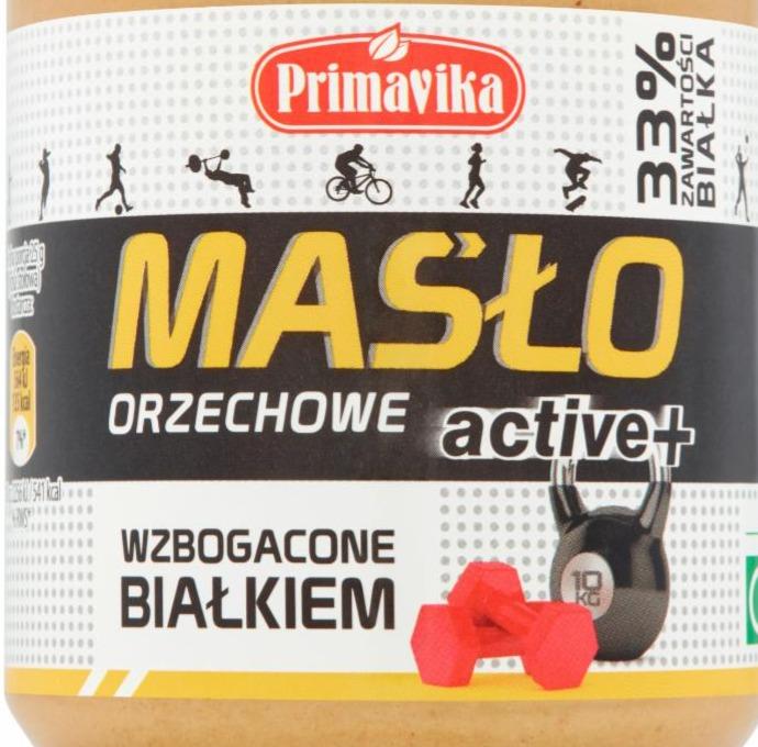 Zdjęcia - Primavika High Active Protein Pasta orzechowa z prażonych orzeszków arachidowych 470 g