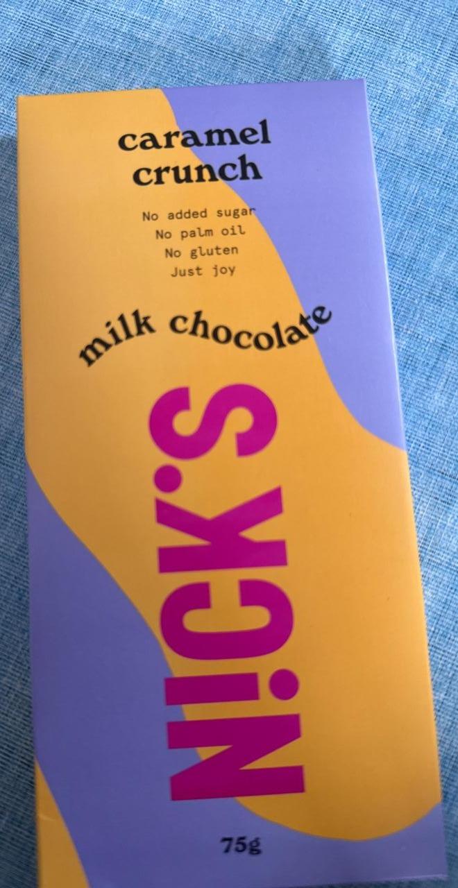Zdjęcia - Milk chocolate caramel crunch N!ck's