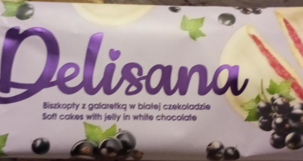 Zdjęcia - Biszkopty z galaretką w białej czekoladzie Delisana