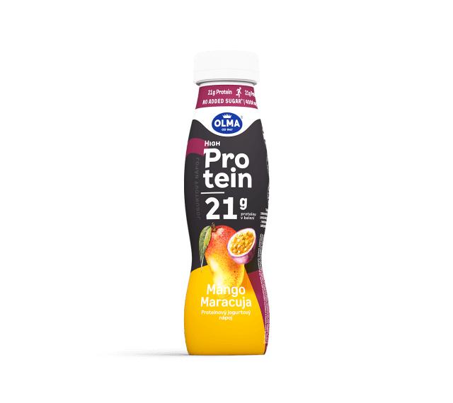 Zdjęcia - High protein mango maracuja proteinový jogurtový nápoj Olma