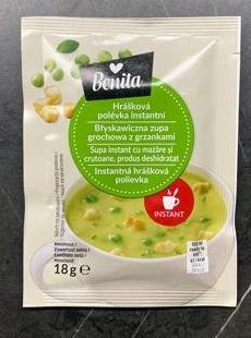 Zdjęcia - Zupa grochowa instant z grzankami Benita
