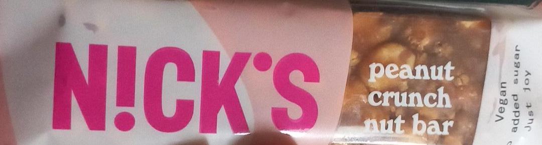 Zdjęcia - Peanut crunch nut bar N!ck's