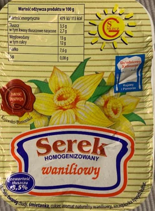Zdjęcia - Serek homogenizowany o smaku waniliowym GSmilcz
