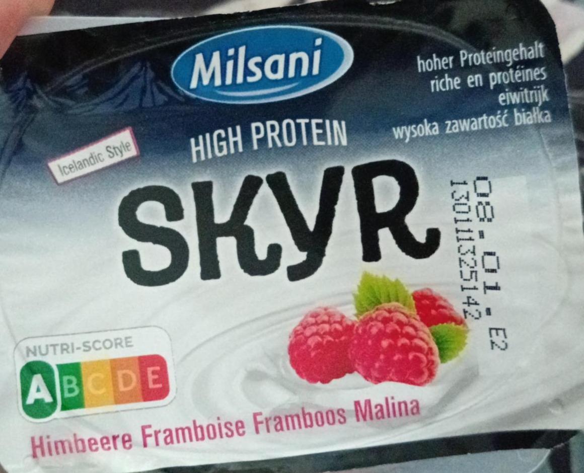 Zdjęcia - Skyr high protein malina Milsani