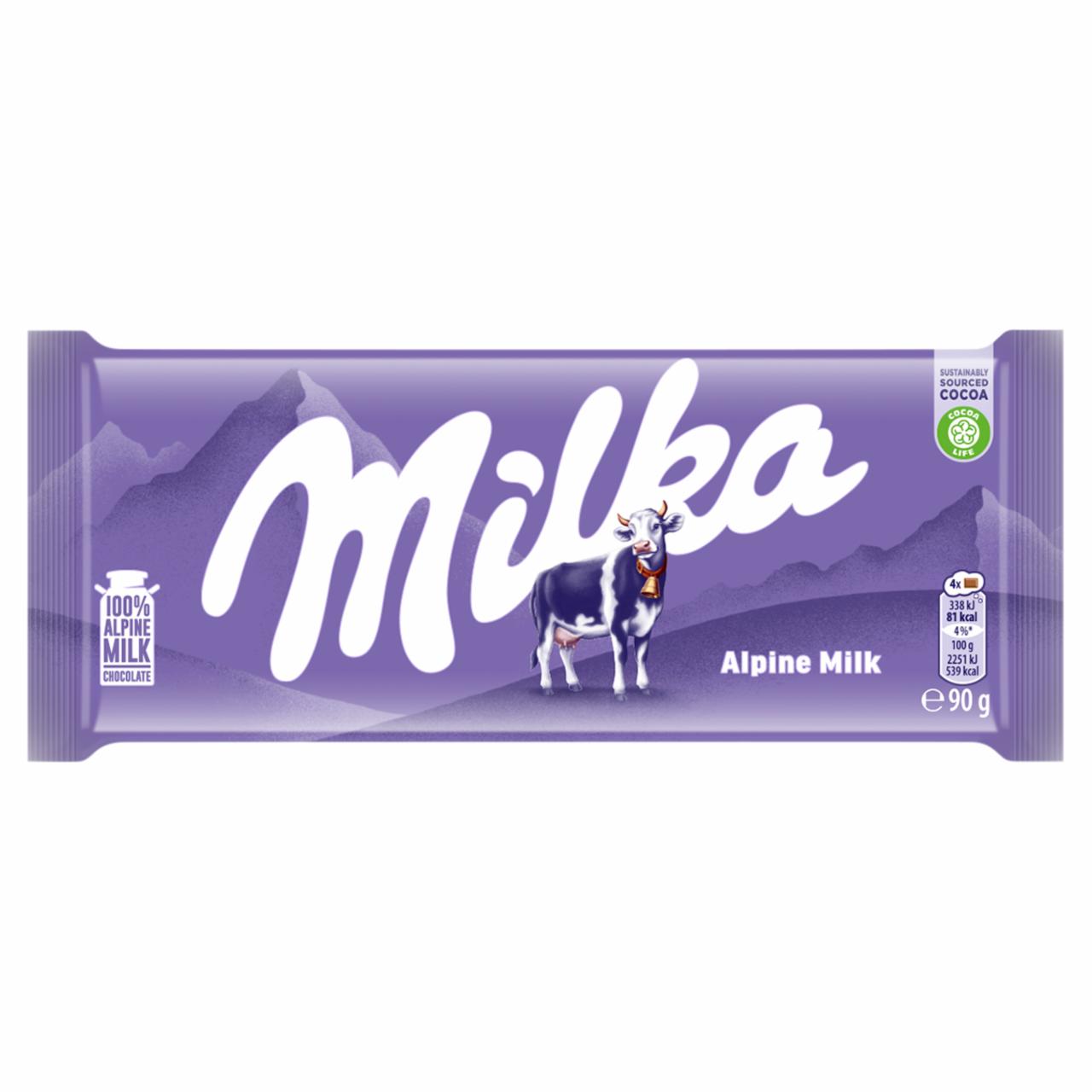 Zdjęcia - Milka Czekolada mleczna 90 g