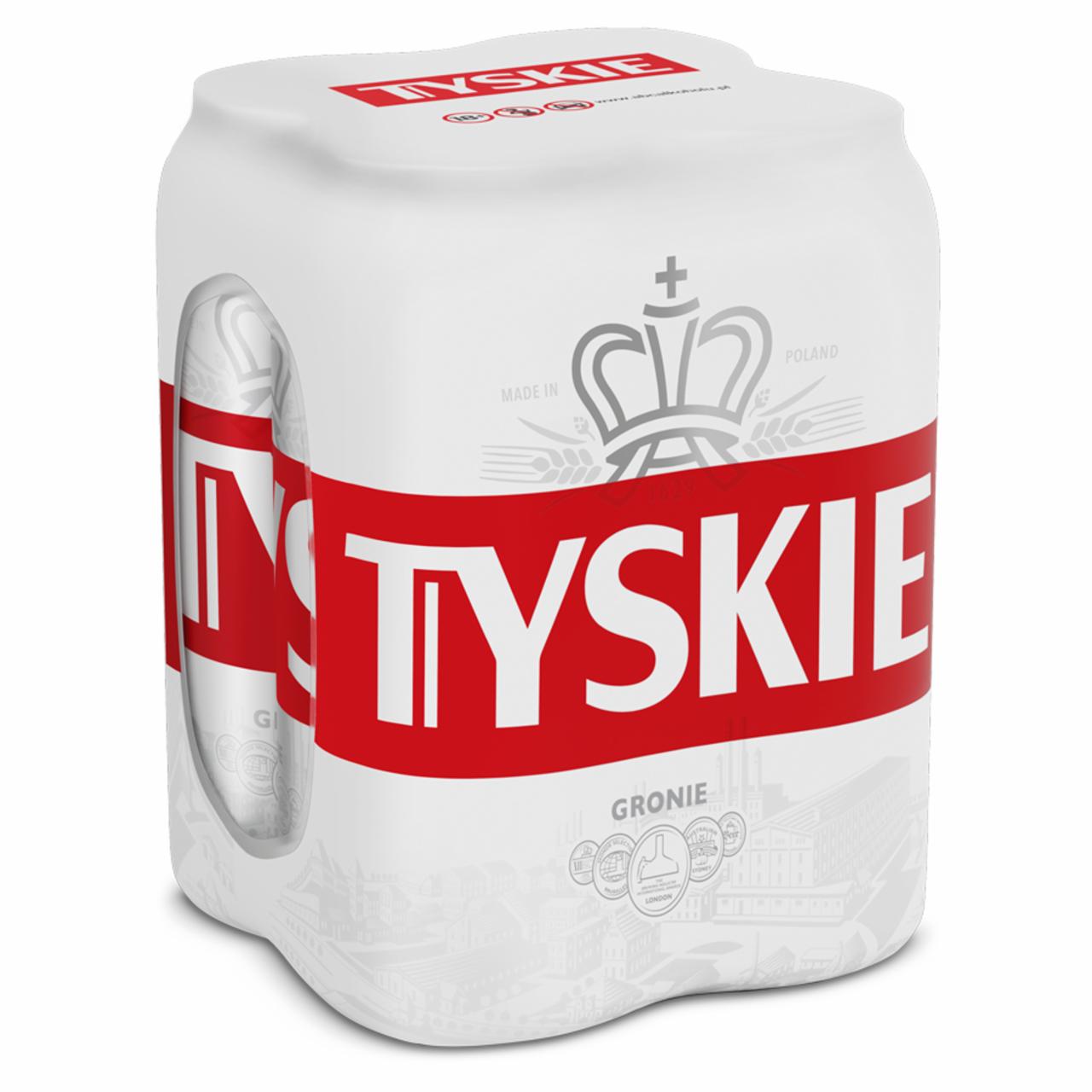Zdjęcia - Tyskie Piwo jasne 2 l (4 x 0,5 l)