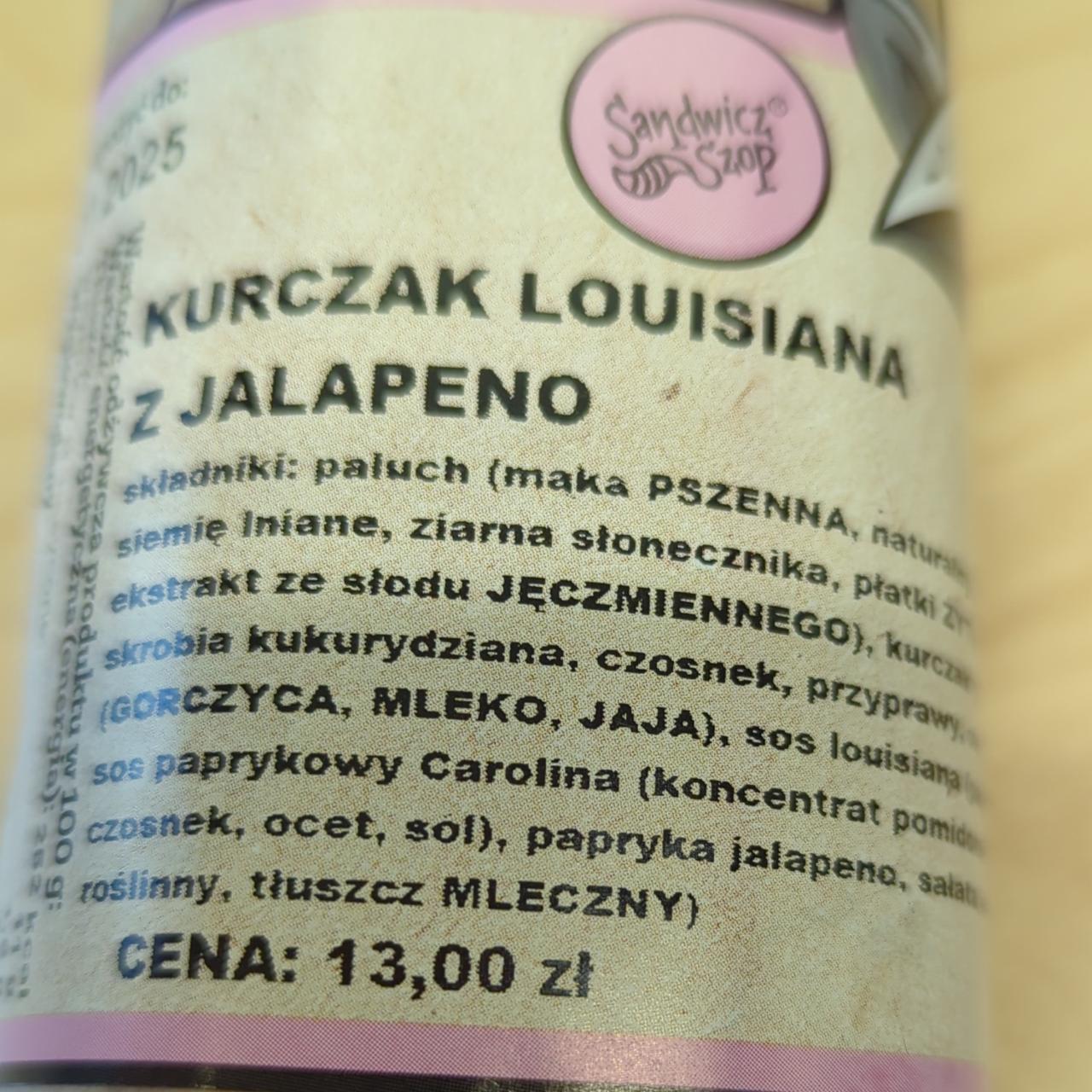 Zdjęcia - Kurczak louisiana z jalapeno Sandwicz Szop