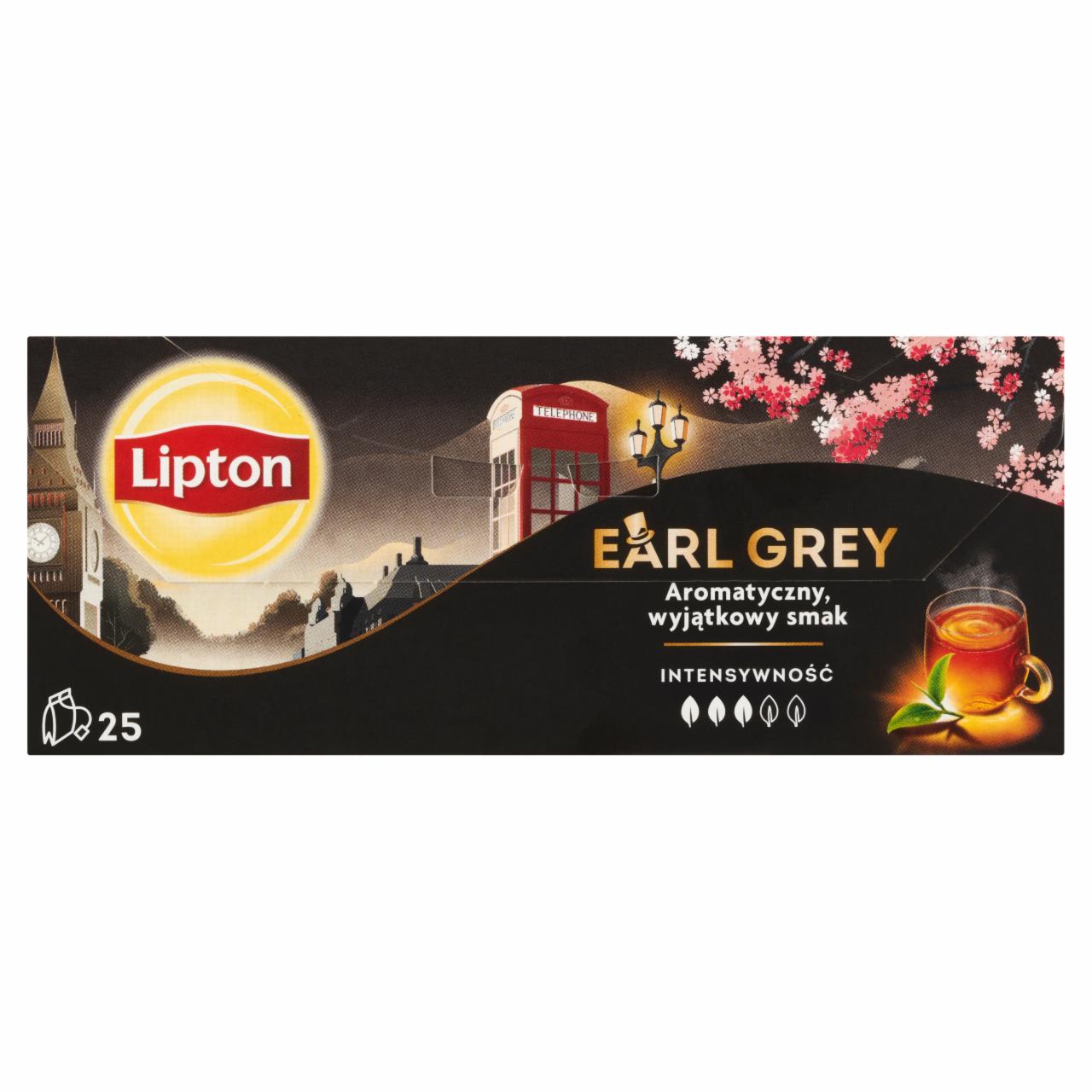 Zdjęcia - Lipton Earl Grey Herbata czarna 37,5 g (25 torebek)