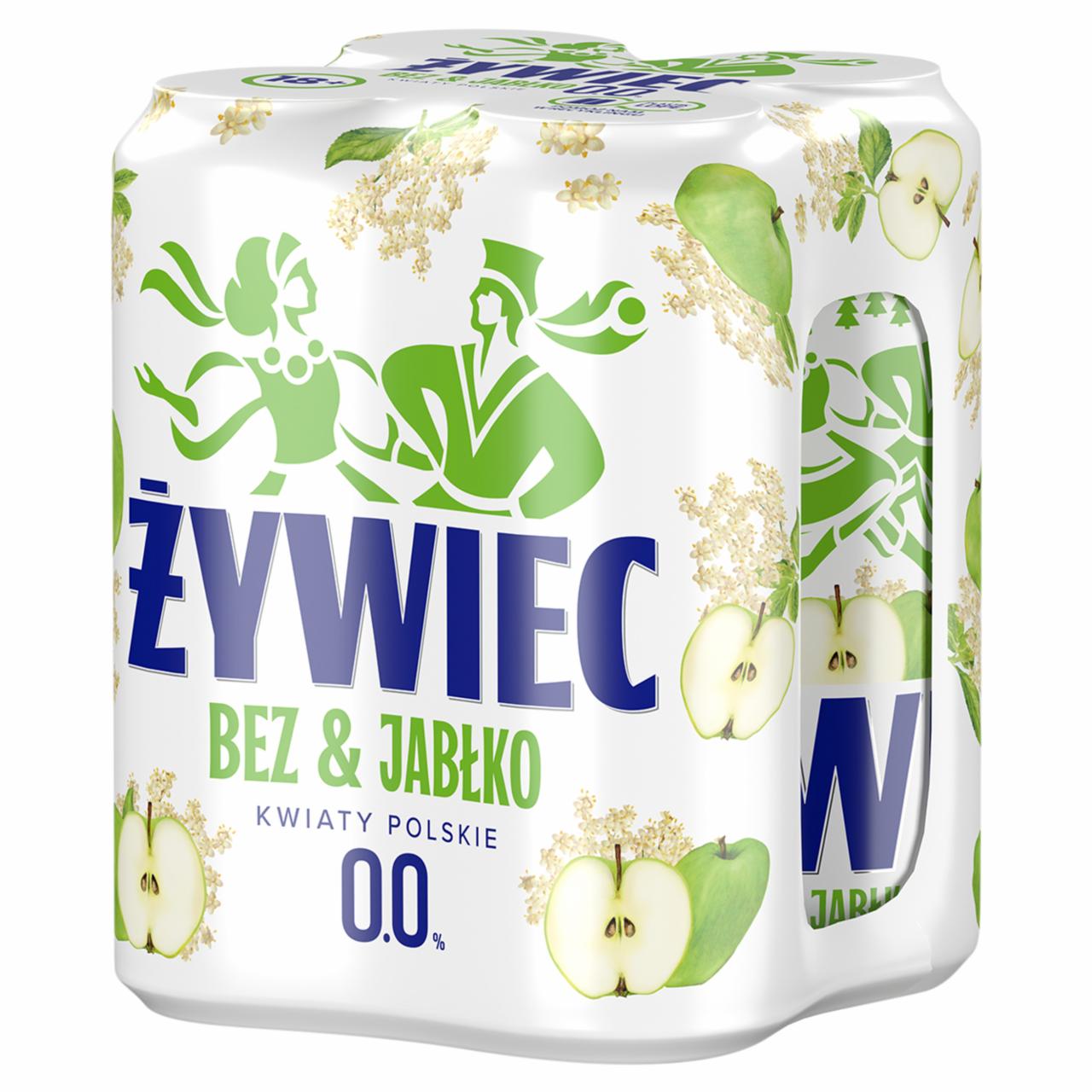 Zdjęcia - Żywiec Bezalkoholowy napój piwny bez & jabłko kwiaty polskie 4 x 500 ml