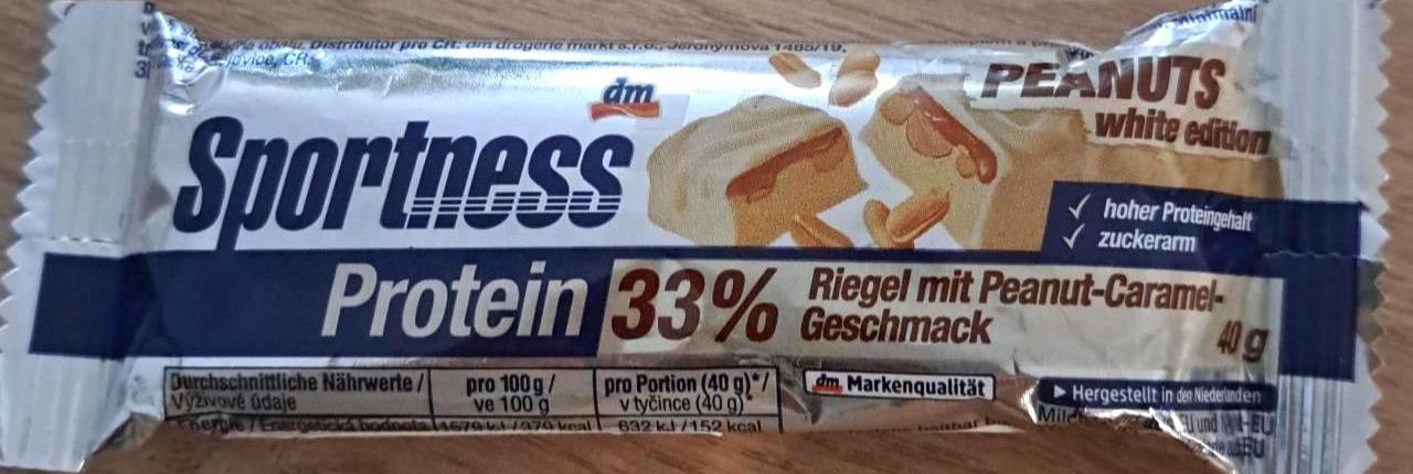 Zdjęcia - Protein 33% peanuts white edition Sportness