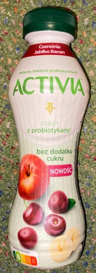 Zdjęcia - Activia czereśnia jabłko banan bez dodatku cukru Danone