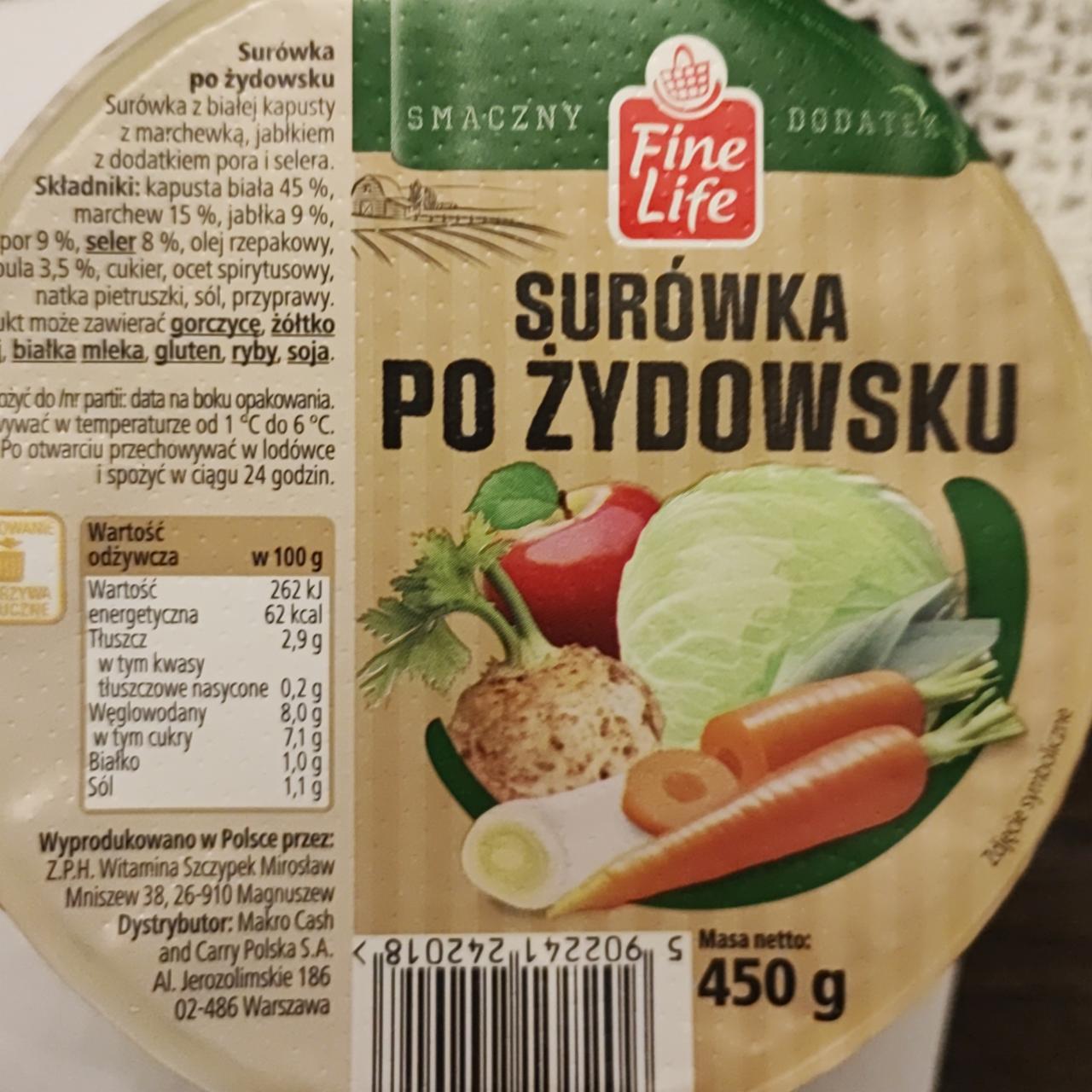 Zdjęcia - Surówka po żydowsku Fine Life