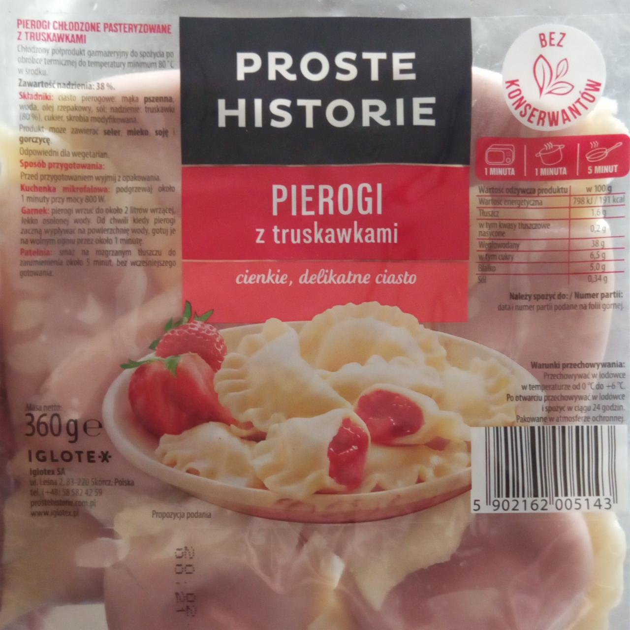 Zdjęcia - Pierogi z truskawkami 450 g Proste Historie
