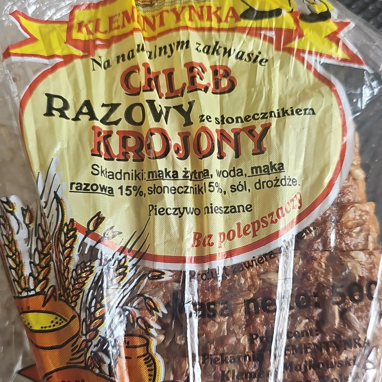 Zdjęcia - Chleb razowy że słonecznikiem krojony Klementynka