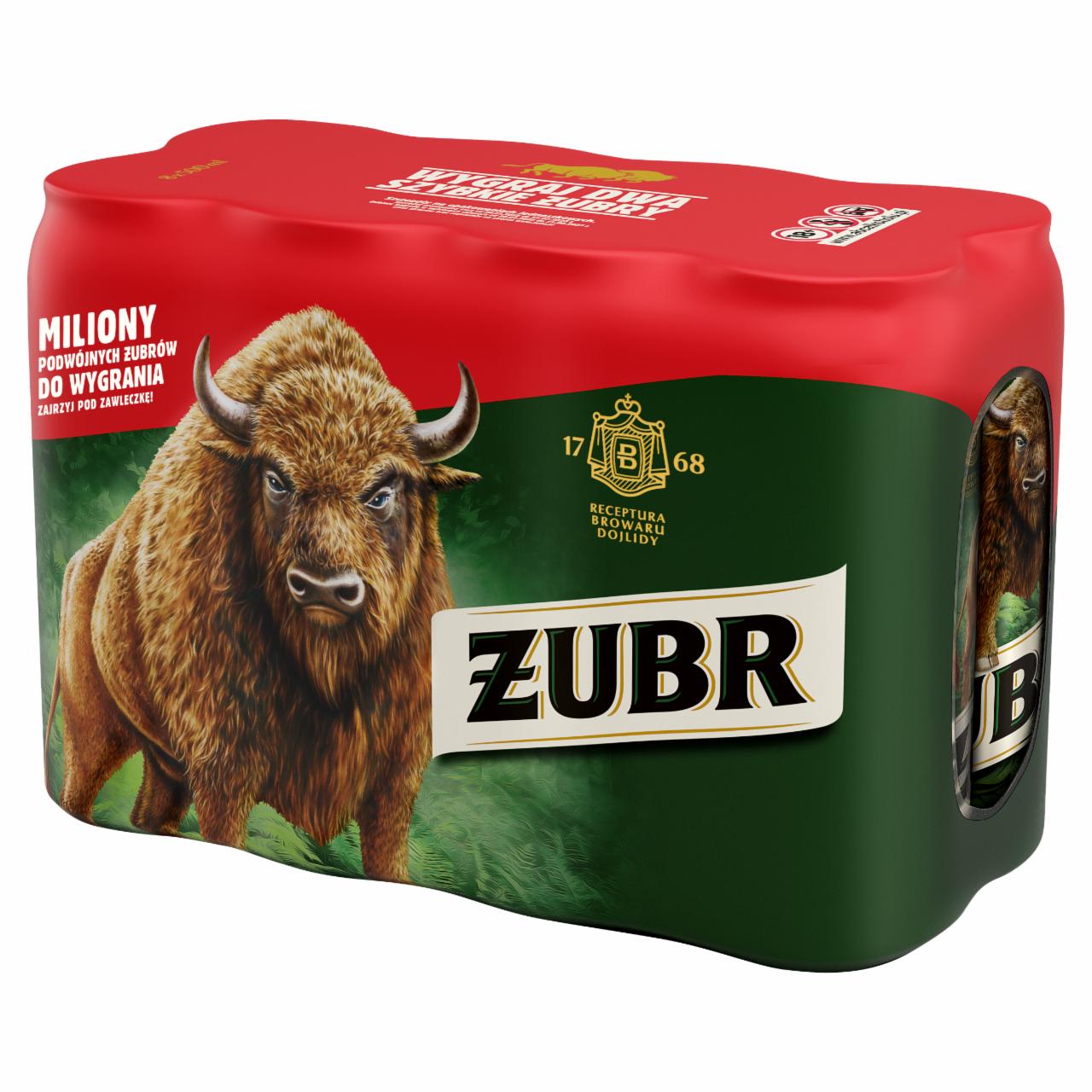 Zdjęcia - Żubr Piwo jasne 8 x 500 ml