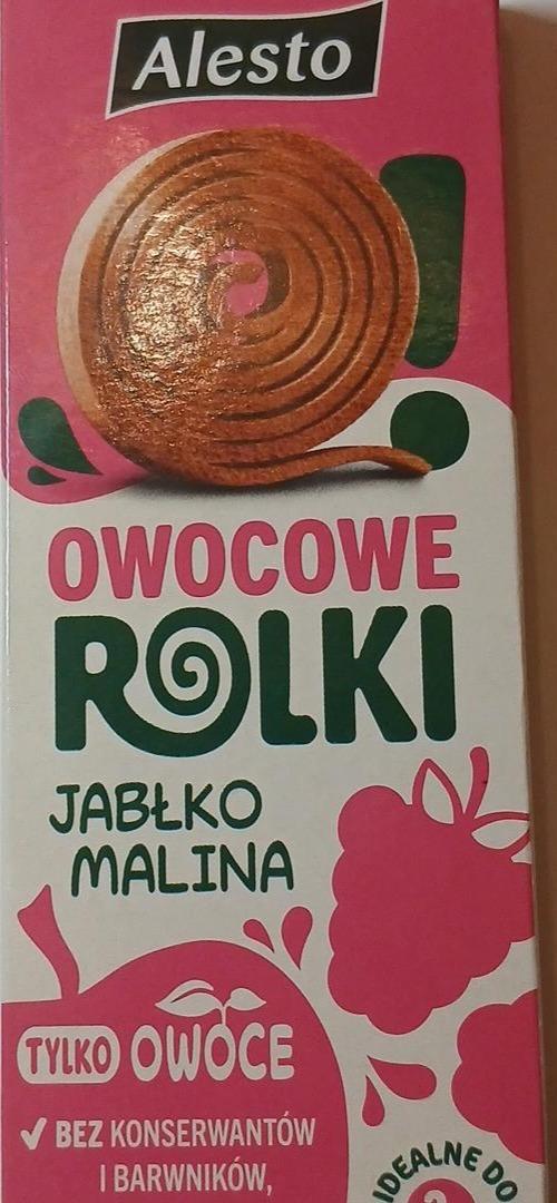 Zdjęcia - Owocowe rolki jabłko malina Alesto