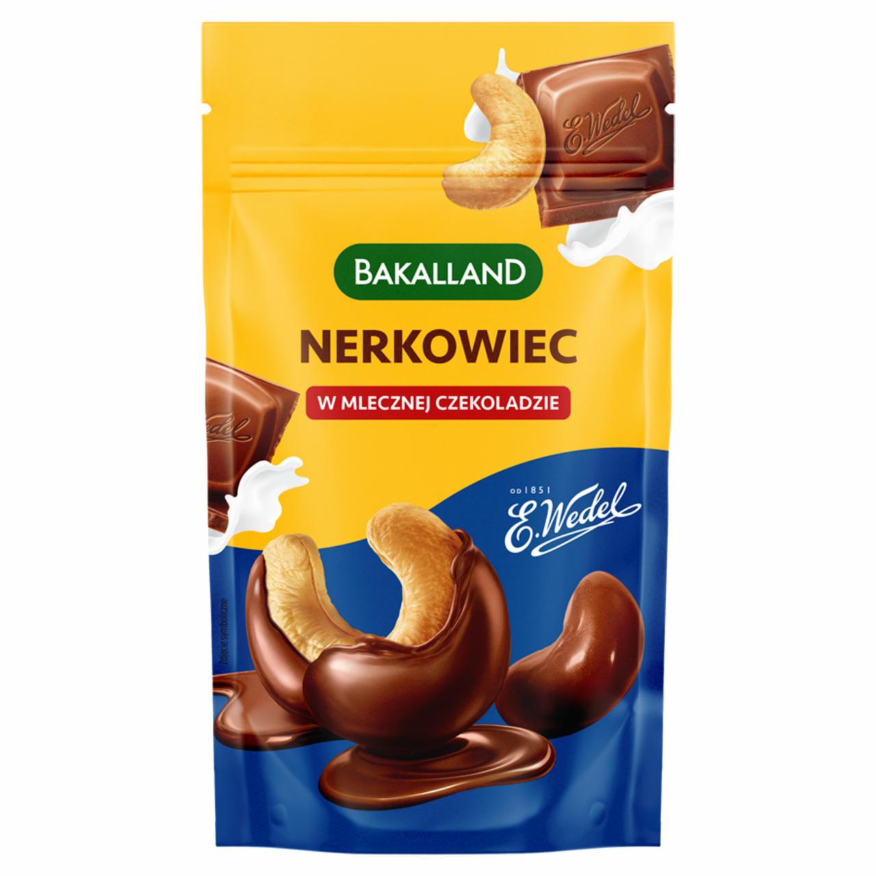 Zdjęcia - Bakalland Nerkowiec w mlecznej czekoladzie 75 g