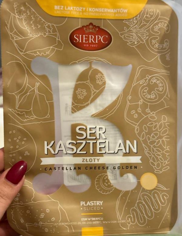 Zdjęcia - Sierpc Ser kasztelan złoty plastry 135 g