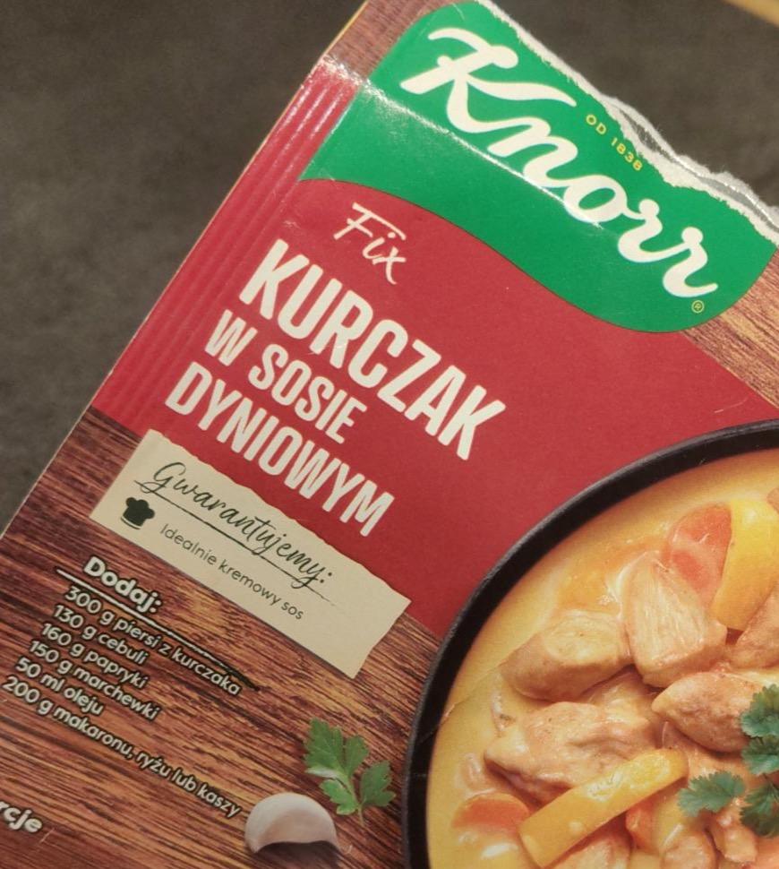 Zdjęcia - Fix kurczak w sosie dyniowym Knorr