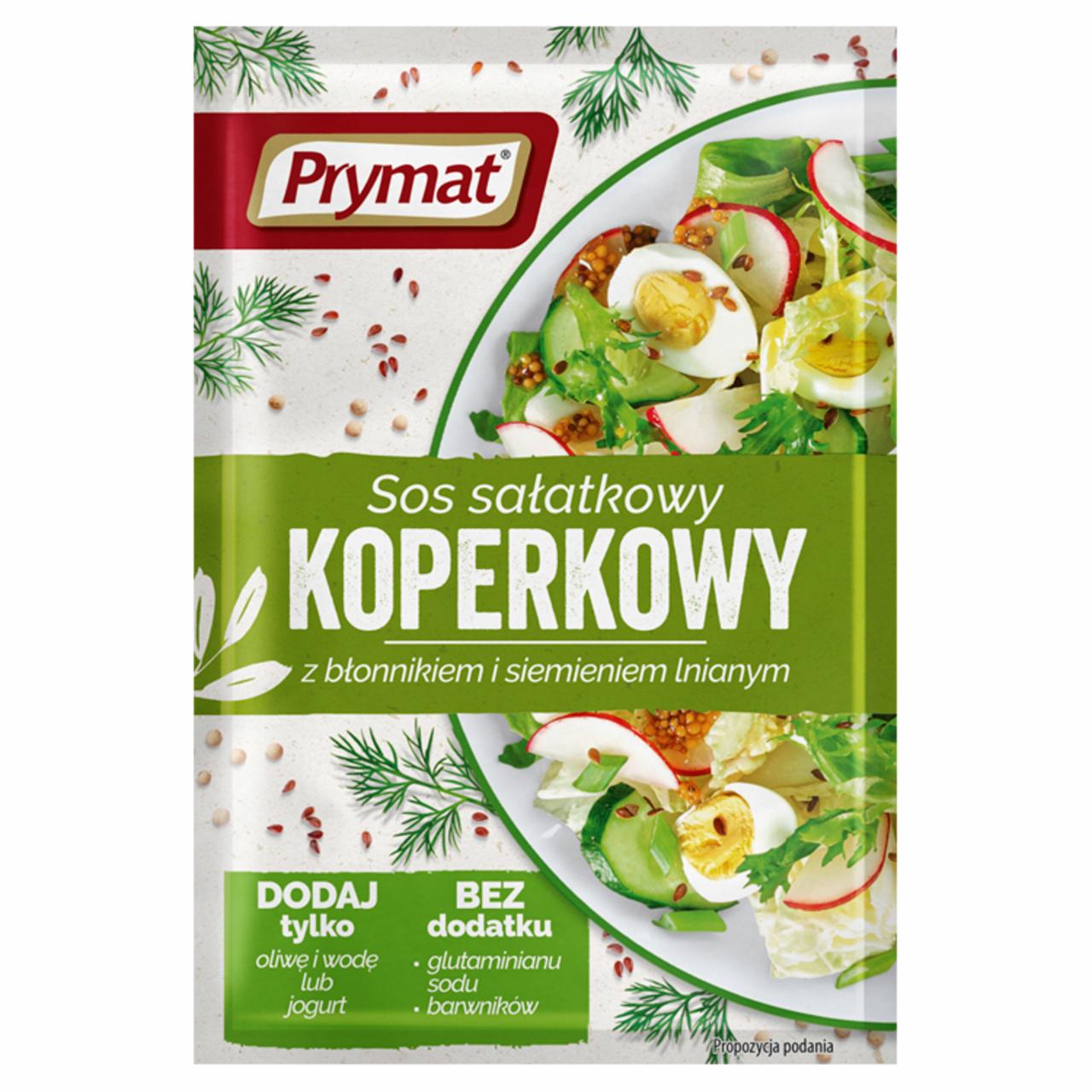 Zdjęcia - Prymat Sos sałatkowy koperkowy z błonnikiem i siemieniem lnianym 9 g